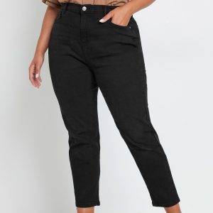 SUM383 Black Mom Jeans