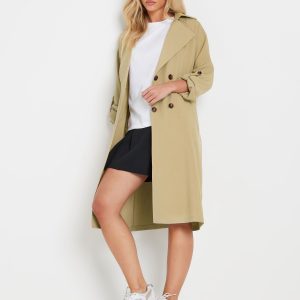 SUM336 Natural Duster Trench Coat